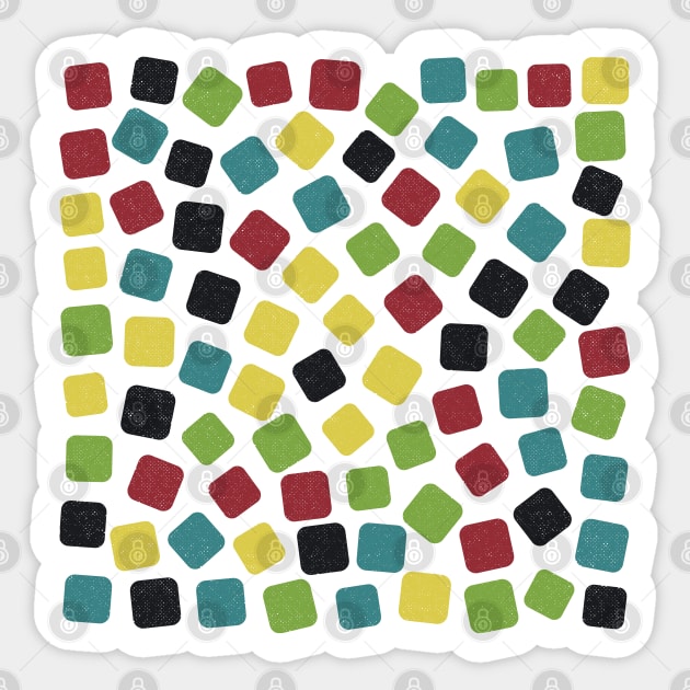 Multicoloured Gummies Pattern (Sweets) Sticker by John Uttley